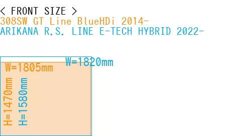 #308SW GT Line BlueHDi 2014- + ARIKANA R.S. LINE E-TECH HYBRID 2022-